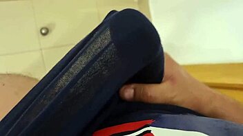 i'm moaning so loud while jerking off and cumming hard with socks and panties.