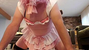 Beautiful girl fucked by a charming Trav in anal sex