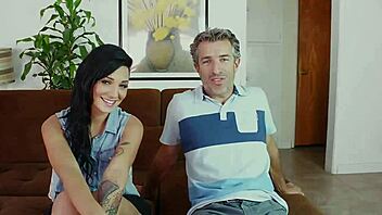 aimee black can't get enough of her daddy's sticky load after getting bent over for intense action. it's a wild, taboo thrill every time.