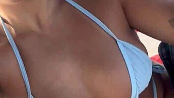 The guy had a boat ride with his tanned Latina wife in bikini