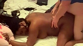 Homemade Ebony Amateur Bends Over for Coworker Doggy After Work!