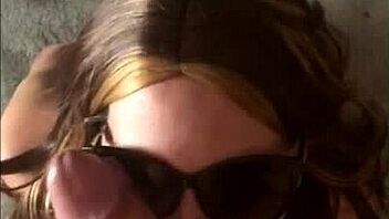 Damn! Huge white cock gets pov blowjob from my wife!