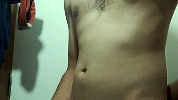 Skinny Girl Undresses For Big Cock Masturbation In Bathroom