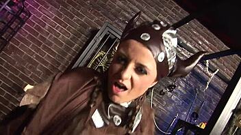 Big Cock Fucks Shaved Pussy Girl with Anal and Facial Cumshot