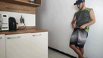 risky fling with husband's friend while he's in the shower