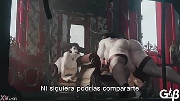 jill gets ANAL fucked by dimitrescu in re8