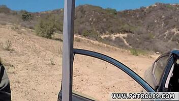 kitty fucks police, cute blonde marilyn moore gets facial cumshot outdoor