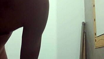 Skinny Girl Undresses For Big Cock Masturbation In Bathroom