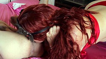 french amateur in red satin bra gets nasty with deepthroat.