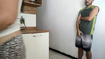 risky fling with husband's friend while he's in the shower