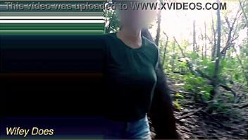 hey, can you believe wifey flashed her big tits to a stranger outdoors?