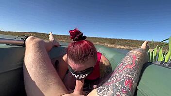 caught a deep throat mermaid