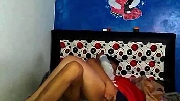 Stepsister Lies On Bed Showing Panties, Revealing Her Tempting Big Ass