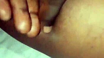 Playing with my beautiful landlady's fat, wet pussy at home, so sweet and homemade