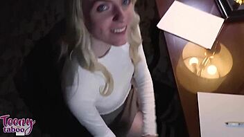 New slutty assistant Seth Brogan fucked sexy Celestina Blooms with intensity