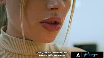 Anna Claire Clouds submits to boss Casey Calvert for rough rimjob at work