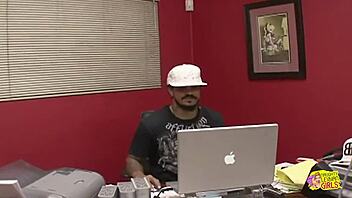 party turns wild with brunette and blonde lesbian fun