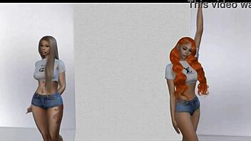 ice spice and big latto in a wild threesome photoshoot