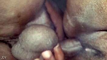 Feel my balls slapping that big black clit hard!