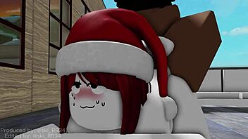 Red haired whore takes big black cock deep in her pussy and ass