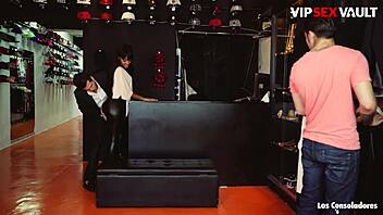 Black Slut Noe Milk Gets Consoled By Two European Cocks