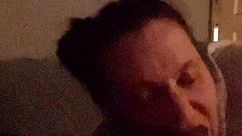 Blue-eyed midget babe deepthroats a massive black cock with pure hunger