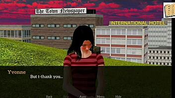 I fucked my new family member with big tits and ass, but i mean teen brunette game.