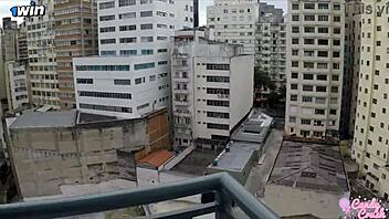 my husband filled my ass with cum after breakfast.