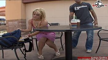 Pick Up Young Blonde Slut With Natural Tits On The Street!