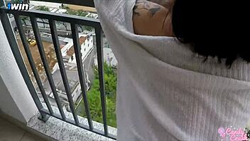 my husband filled my ass with cum after breakfast.