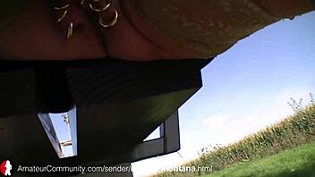 Marina Montana Outdoor German Milf Action.