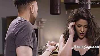 Victoria Voxxx screams as Donny Sins roughly deepthroats her big ass