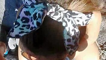 Teresa Jones Starts Porn with Outdoor Public Blowjob