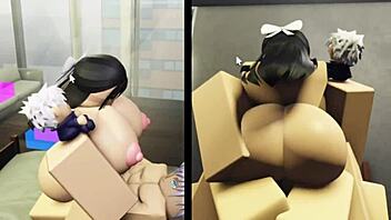 Wow! Utahime dominates hot slut in steamy doggystyle sex!