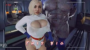 Darkseid Breeds Power Girl in Wild Creampie Scene