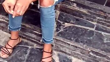 Double creampie in wet pussy of tinder stranger I cum inside