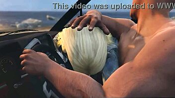 Franklin scores a quick hooker service in GTA 5.