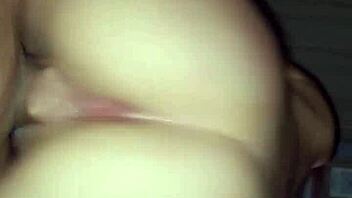 Beautiful Teen Rides Huge Cock Moaning Loudly