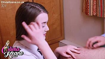 A college girl is having fun with her teacher in a steamy encounter