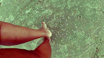 walking barefoot on streets and beach, dirty feet fetish