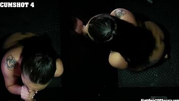 Jay swallows eight cumshots at the gloryhole, what a liquid lunch 😋💦