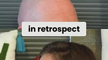 Caught in a surprising moment with an older woman in the clip