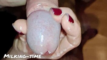 female pov milking big juicy cock