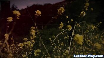 glam milf gets seduced by cute lesbian teen with glasses