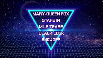 Bold MILF Teases Black Cock In Intense Suckoff