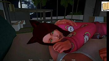 I fucked my new family member with big tits and ass, but i mean teen brunette game.