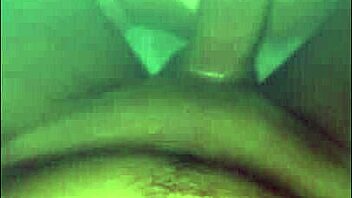 my half-cousin sucks my monster cock and i cum on her