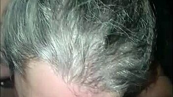 Female slave gives blowjob at gloryhole, swallows cum 😈