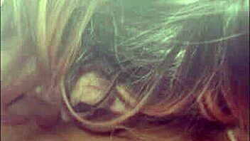 my half-cousin sucks my monster cock and i cum on her