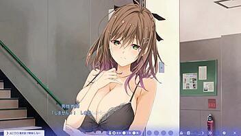 Bound beauty Miki Hase in wild stage action